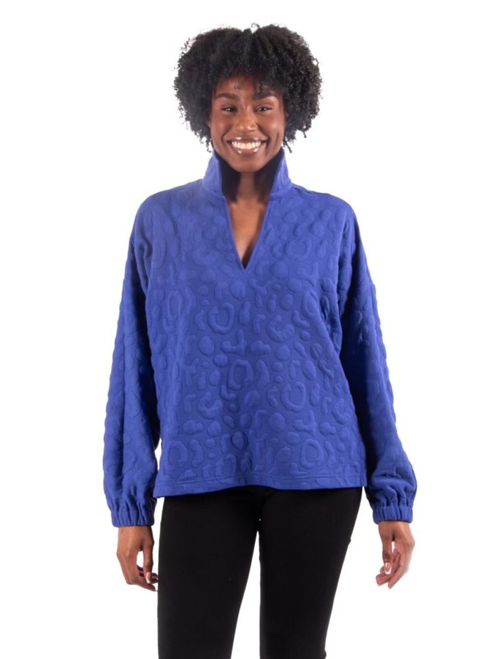 Emily McCarthy Royal Blue Cheetah